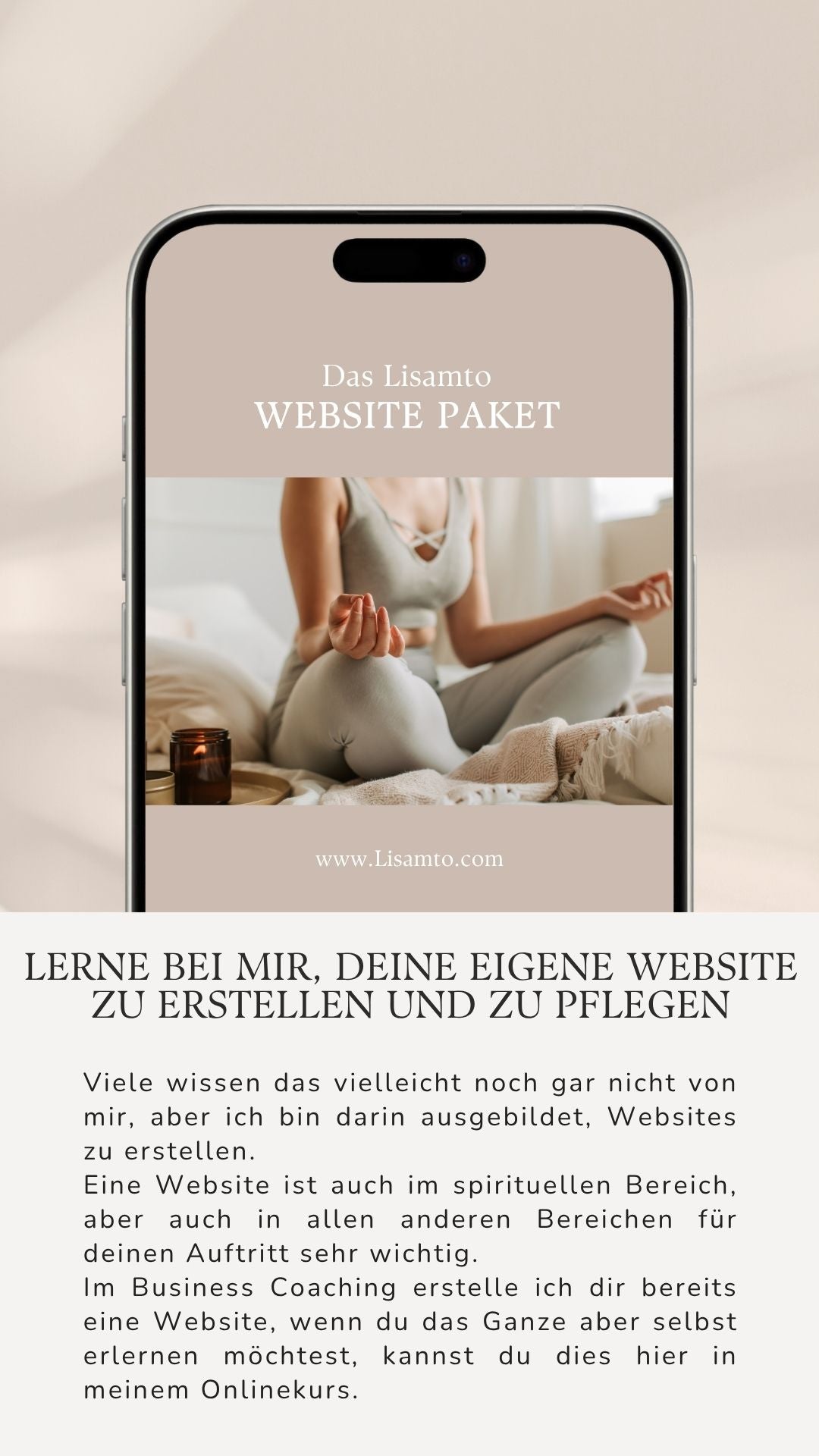 Deine Website selbst erstellen - ein Lisamto-Online-Coaching