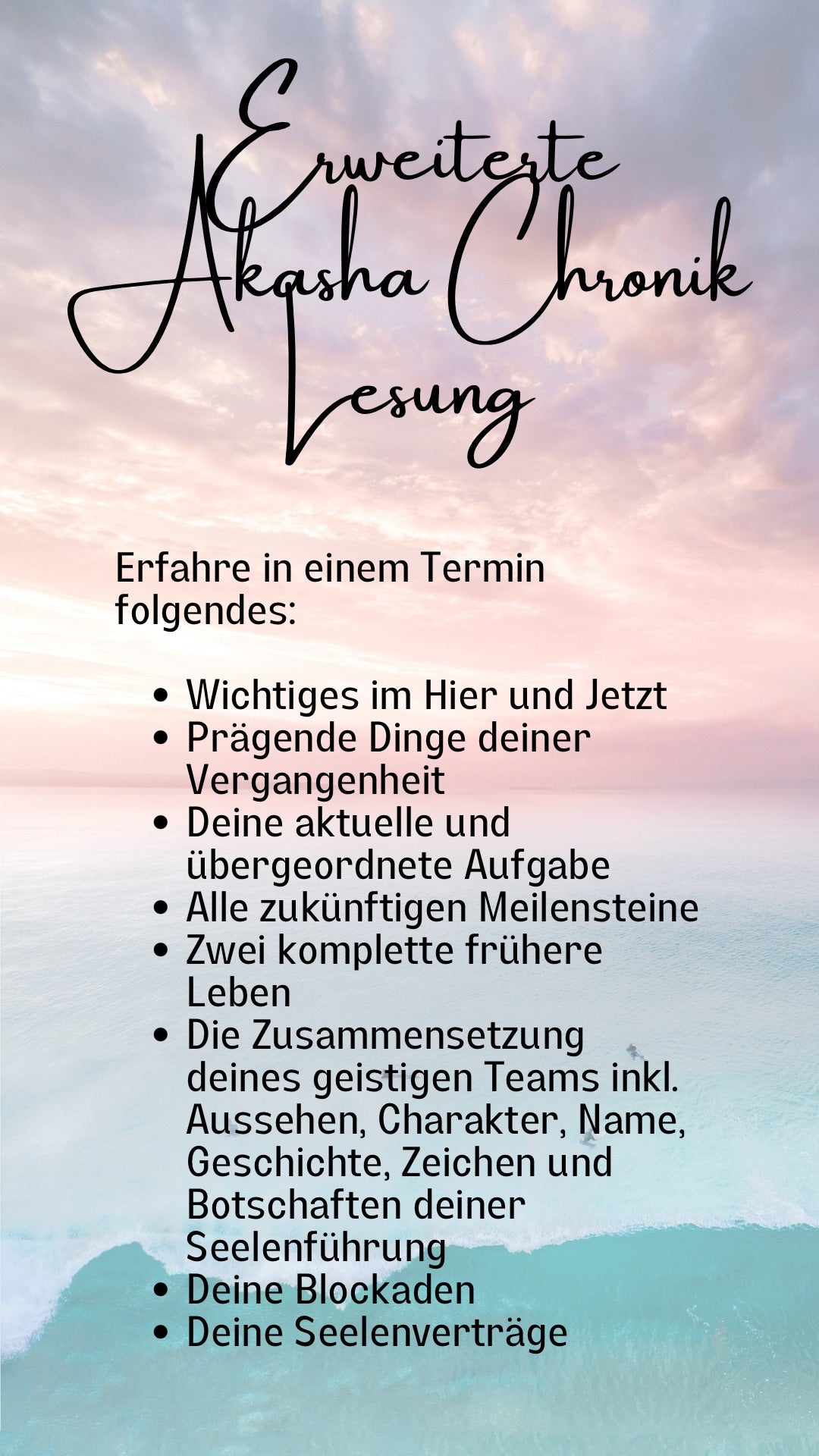 Erweiterte Akasha Chronik Lesung