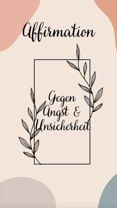 Affirmationen zu verschiedenen Themen (Auswahl möglich)