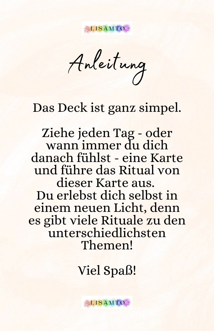 Lisamto's Ritual Karten