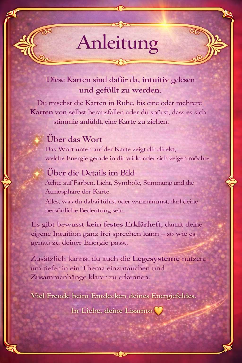 Lisamto's Energie Karten