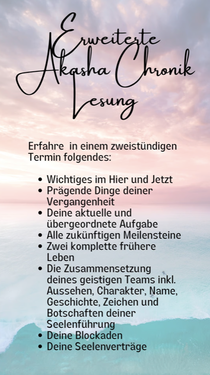 Erweiterte Akasha Chronik Lesung