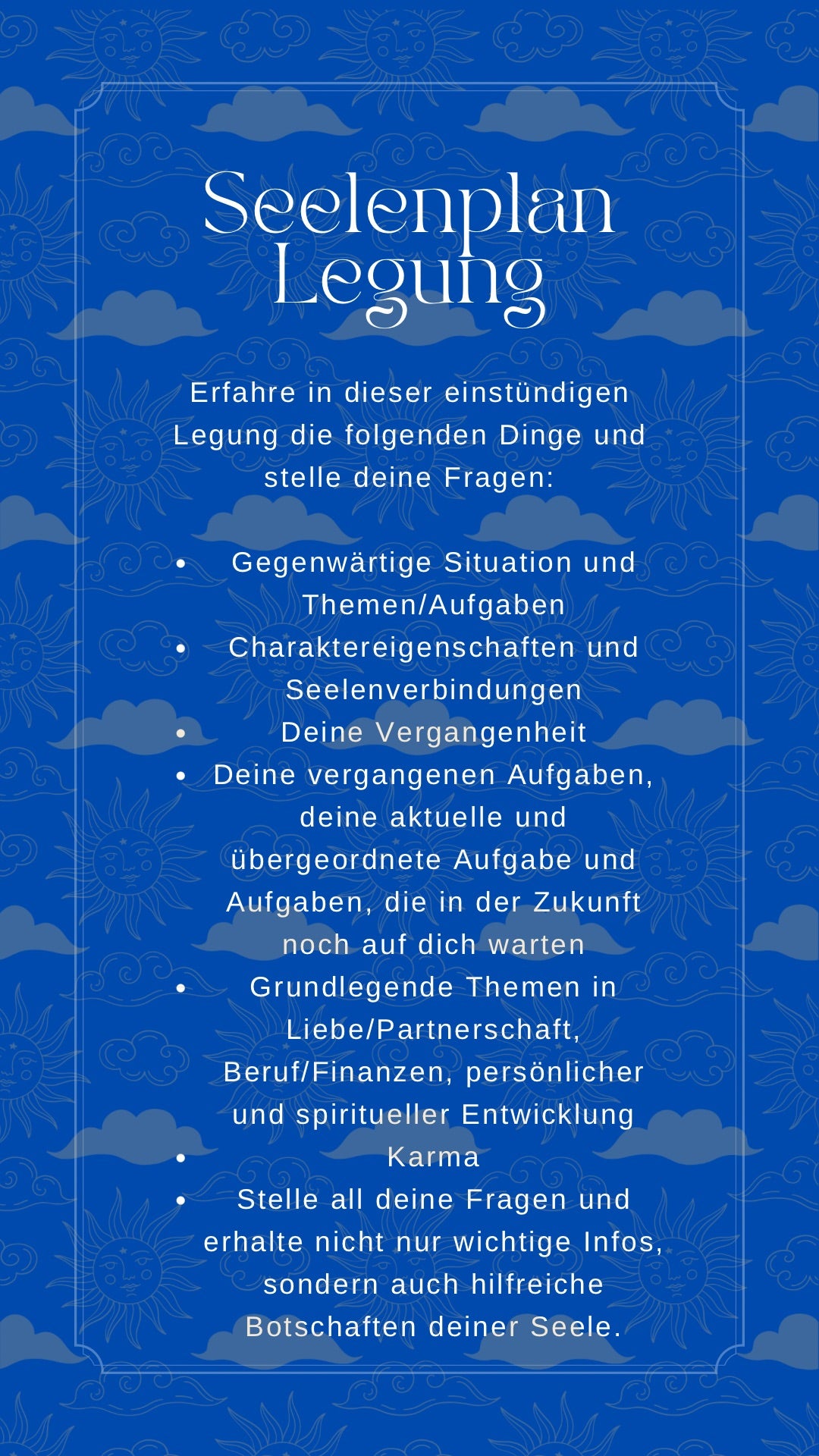 Seelenplan Legung