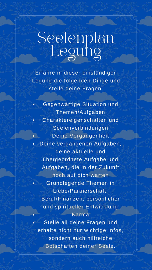 Seelenplan Legung