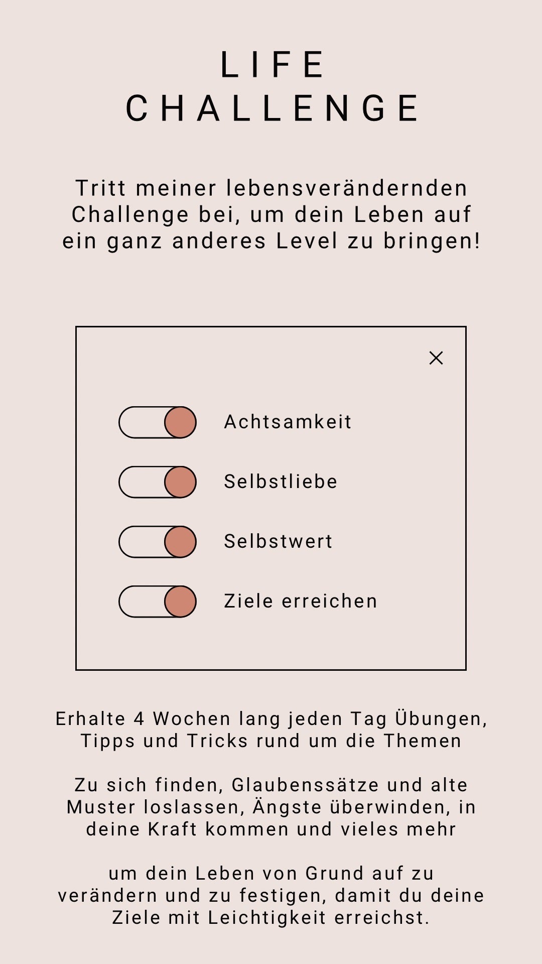 Life Challenge - Finde wieder zu dir selbst