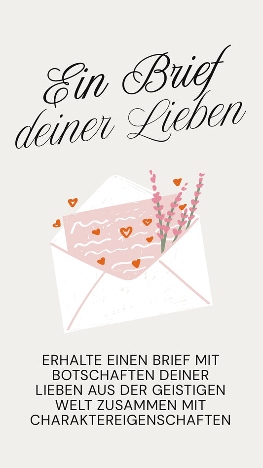 Brief deiner Lieben mit Charaktereigenschaften