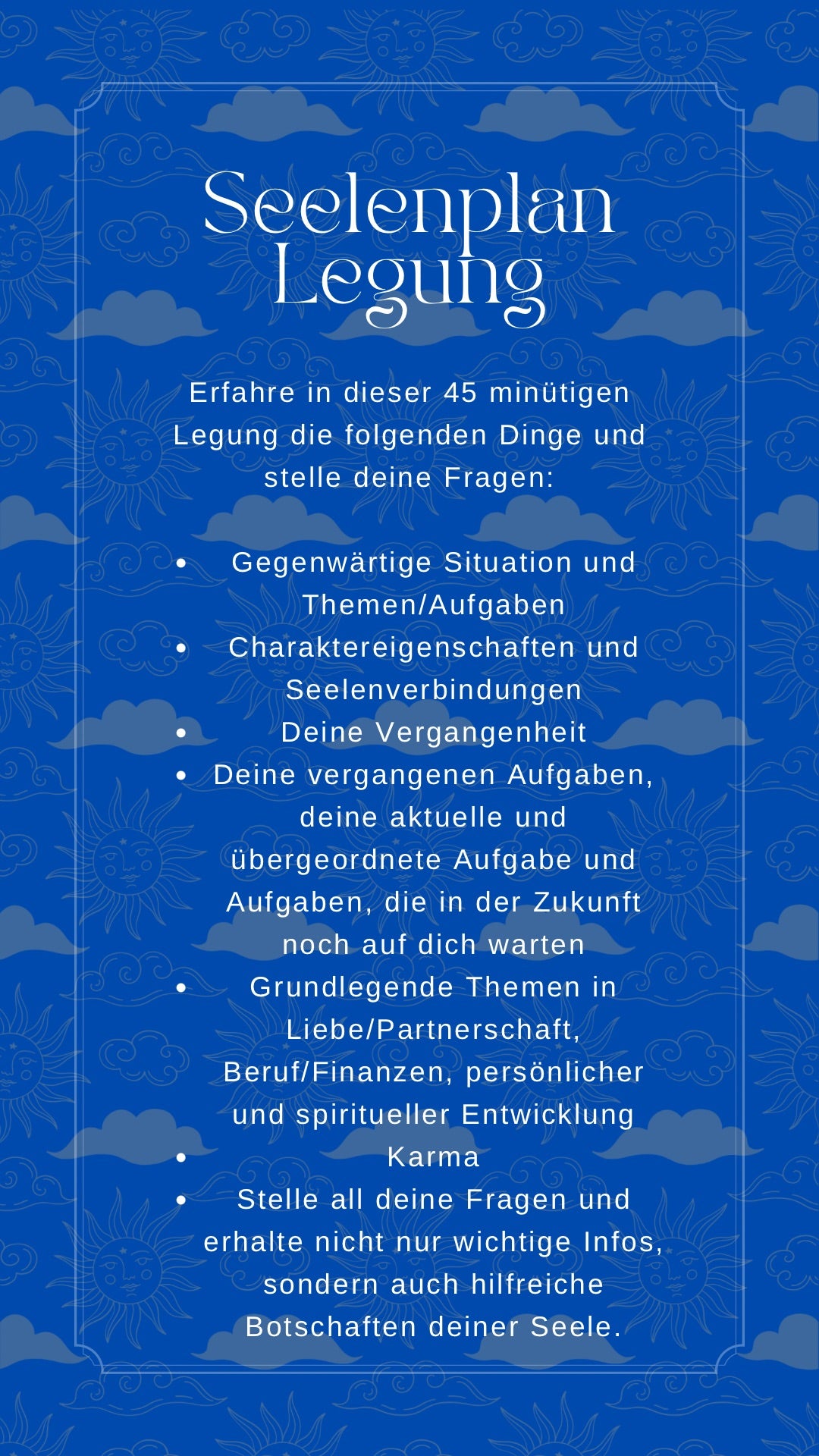 Seelenplan Legung
