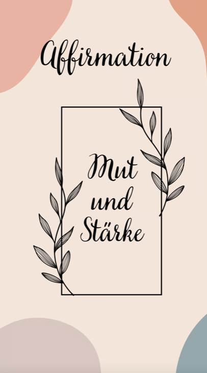Affirmationen zu verschiedenen Themen (Auswahl möglich)